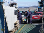 Boarding the ferry