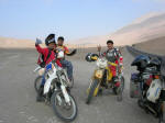 Enduro riders near Iquique