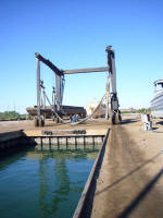 Manouevring in to the dock
